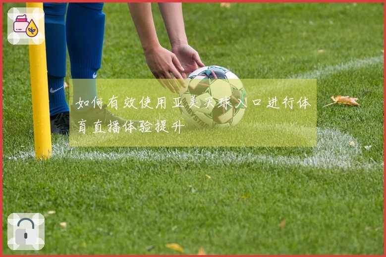 如何有效使用亚美买球入口进行体育直播体验提升